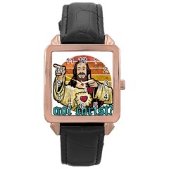 Got Christ? Rose Gold Leather Watch  by Valentinaart