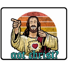 Got Christ? Double Sided Fleece Blanket (medium)  by Valentinaart