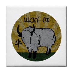 Chinese New Year ¨c Year Of The Ox Tile Coaster by Valentinaart