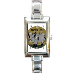 Chinese New Year ¨c Year Of The Ox Rectangle Italian Charm Watch by Valentinaart