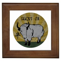 Chinese New Year ¨c Year Of The Ox Framed Tile by Valentinaart