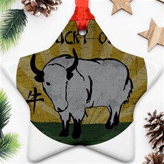 Chinese New Year ¨c Year Of The Ox Ornament (star) by Valentinaart