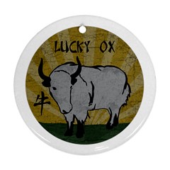 Chinese New Year ¨c Year Of The Ox Ornament (round)