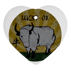 Chinese New Year ¨c Year Of The Ox Ornament (heart)