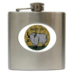 Chinese New Year ¨c Year Of The Ox Hip Flask (6 Oz) by Valentinaart