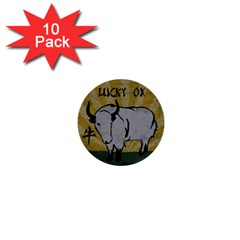 Chinese New Year ¨c Year Of The Ox 1  Mini Buttons (10 Pack)  by Valentinaart