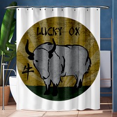 Chinese New Year ¨c Year Of The Ox Shower Curtain 60  X 72  (medium)  by Valentinaart