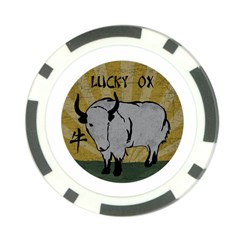 Chinese New Year ¨c Year Of The Ox Poker Chip Card Guard by Valentinaart