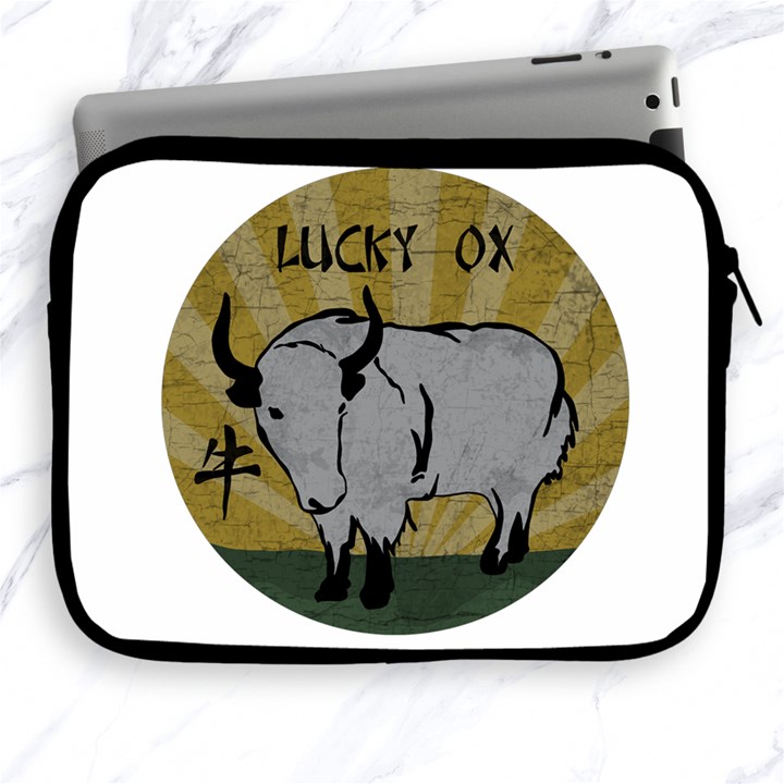 Chinese New Year ¨C Year of the Ox Apple iPad 2/3/4 Zipper Cases