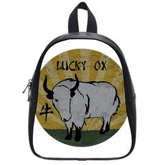 Chinese New Year ¨c Year Of The Ox School Bag (small) by Valentinaart