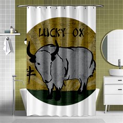 Chinese New Year ¨c Year Of The Ox Shower Curtain 48  X 72  (small)  by Valentinaart