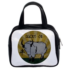 Chinese New Year ¨c Year Of The Ox Classic Handbag (two Sides)