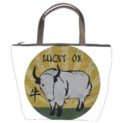 Chinese New Year ¨c Year Of The Ox Bucket Bag by Valentinaart