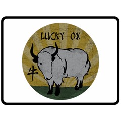 Chinese New Year ¨c Year Of The Ox Double Sided Fleece Blanket (large)  by Valentinaart