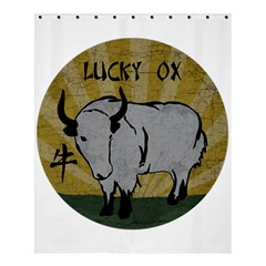 Chinese New Year ¨c Year Of The Ox Shower Curtain 60  X 72  (medium)  by Valentinaart