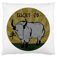 Chinese New Year ¨c Year Of The Ox Standard Flano Cushion Case (two Sides) by Valentinaart