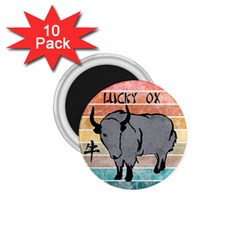 Chinese New Year ¨C Year of the Ox 1.75  Magnets (10 pack) 