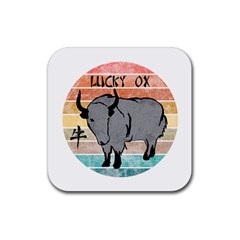 Chinese New Year ¨C Year of the Ox Rubber Coaster (Square) 