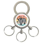 Chinese New Year ¨C Year of the Ox 3-Ring Key Chain Front