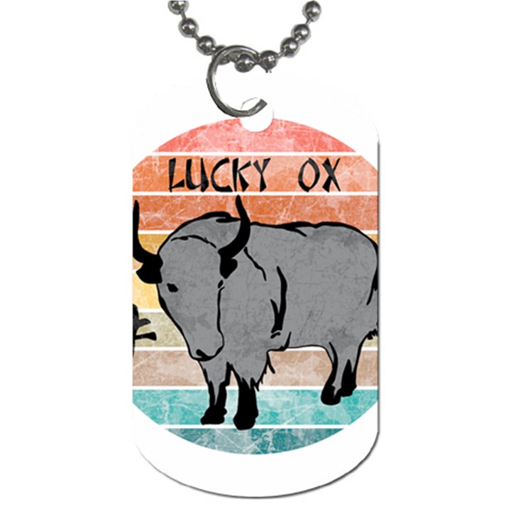 Chinese New Year ¨C Year of the Ox Dog Tag (One Side)