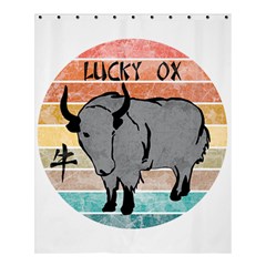 Chinese New Year ¨C Year of the Ox Shower Curtain 60  x 72  (Medium) 