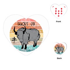 Chinese New Year ¨c Year Of The Ox Playing Cards Single Design (heart)