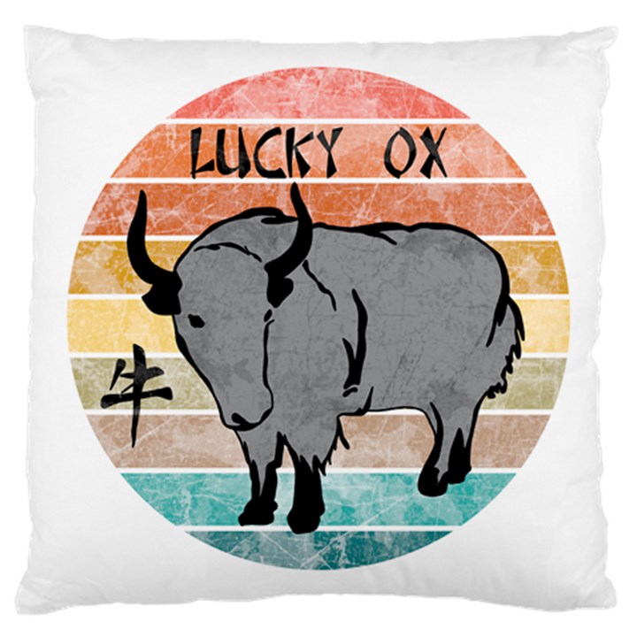 Chinese New Year ¨C Year of the Ox Large Cushion Case (One Side)