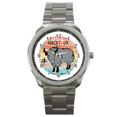 Chinese New Year ¨c Year Of The Ox Sport Metal Watch by Valentinaart