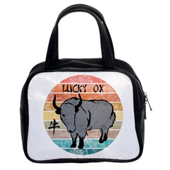 Chinese New Year ¨c Year Of The Ox Classic Handbag (two Sides)