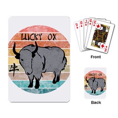 Chinese New Year ¨c Year Of The Ox Playing Cards Single Design (rectangle)