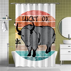 Chinese New Year ¨c Year Of The Ox Shower Curtain 48  X 72  (small)  by Valentinaart