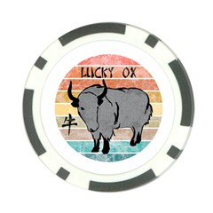 Chinese New Year ¨c Year Of The Ox Poker Chip Card Guard (10 Pack) by Valentinaart