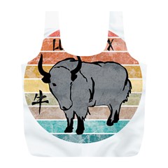 Chinese New Year ¨c Year Of The Ox Full Print Recycle Bag (l) by Valentinaart