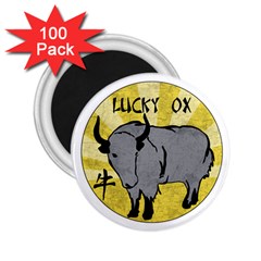 Chinese New Year ¨c Year Of The Ox 2 25  Magnets (100 Pack)  by Valentinaart