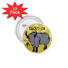 Chinese New Year ¨c Year Of The Ox 1 75  Buttons (10 Pack) by Valentinaart