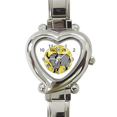 Chinese New Year ¨c Year Of The Ox Heart Italian Charm Watch by Valentinaart