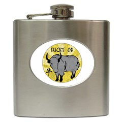 Chinese New Year ¨c Year Of The Ox Hip Flask (6 Oz) by Valentinaart