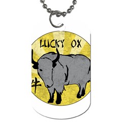 Chinese New Year ¨c Year Of The Ox Dog Tag (two Sides) by Valentinaart