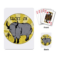 Chinese New Year ¨c Year Of The Ox Playing Cards Single Design (rectangle)