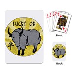 Chinese New Year ¨C Year of the Ox Playing Cards Single Design (Rectangle) Back