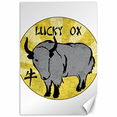 Chinese New Year ¨c Year Of The Ox Canvas 12  X 18  by Valentinaart