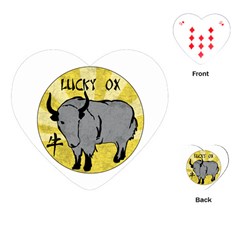 Chinese New Year ¨c Year Of The Ox Playing Cards Single Design (heart)