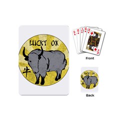 Chinese New Year ¨c Year Of The Ox Playing Cards Single Design (mini) by Valentinaart