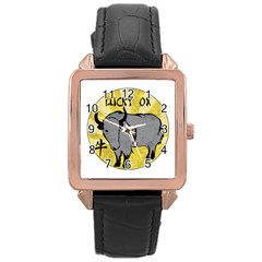 Chinese New Year ¨c Year Of The Ox Rose Gold Leather Watch  by Valentinaart