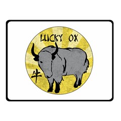 Chinese New Year ¨c Year Of The Ox Double Sided Fleece Blanket (small)  by Valentinaart