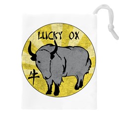 Chinese New Year ¨c Year Of The Ox Drawstring Pouch (5xl) by Valentinaart