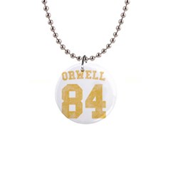 Orwell 84 1  Button Necklace by Valentinaart