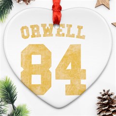 Orwell 84 Ornament (heart)