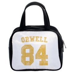 Orwell 84 Classic Handbag (two Sides) by Valentinaart