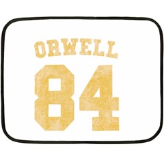 Orwell 84 Fleece Blanket (mini) by Valentinaart